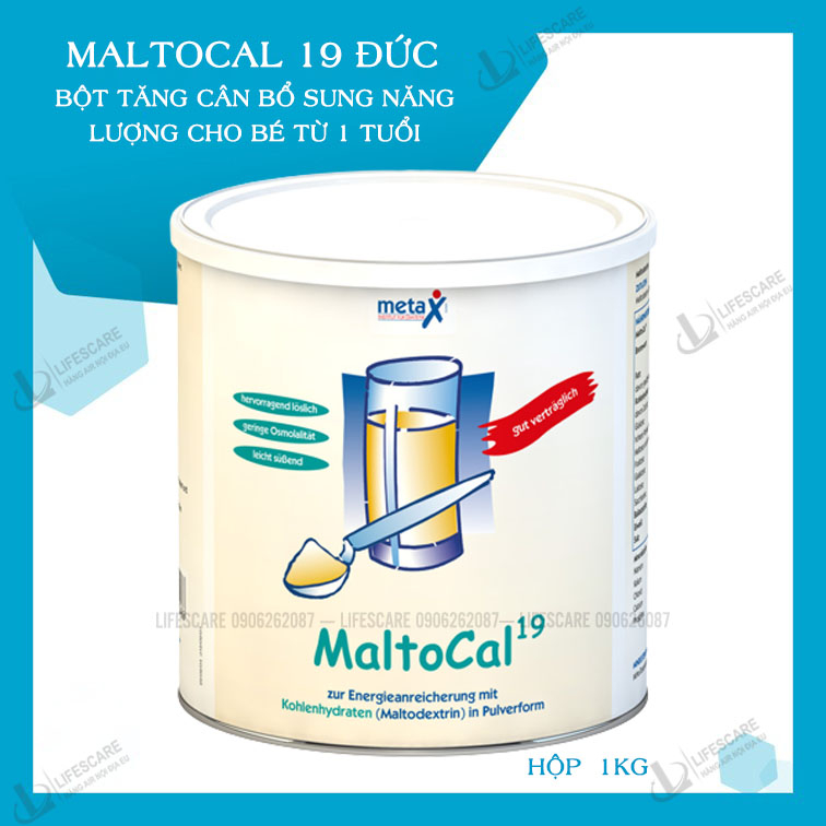 Sữa béo MALTOCAL 19 Đức, bột dinh dưỡng tăng cân và bổ sung năng lượng cho bé từ 1 tuổi, 1000g