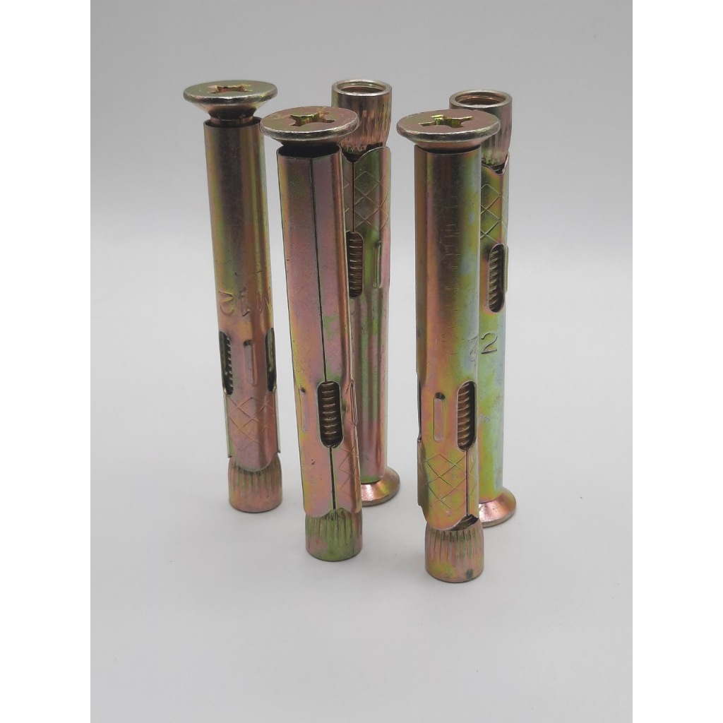 Tắc kê nở M10x100/M8x100 đầu vít ba ke sắt xi kẽm