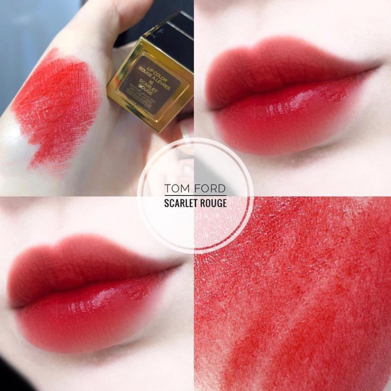 Son TF TOMFORD Vỏ Đen 16 đỏ cherry Hàng Chính Hãng