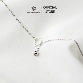 Dây chuyền Bạc Handmade.Vòng cổ nữ mèo xinh bạc nguyên chất-Bạc Handmade