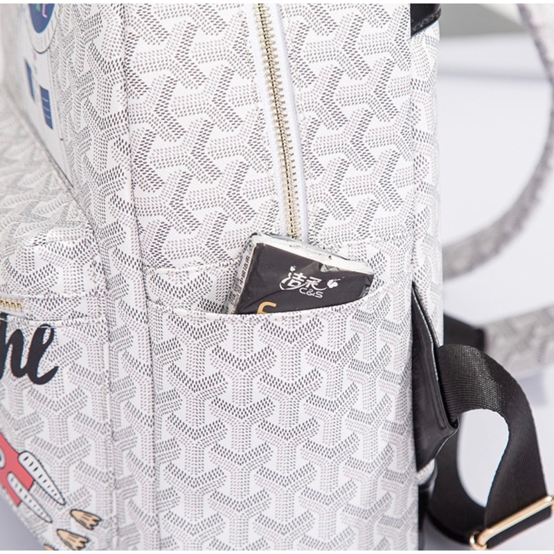 Balo QSN EDMOND MASION MONOGRAM Phi Hành Gia tặng kèm móc khoá ngựa da cao cấp đi học đựng laptop size L