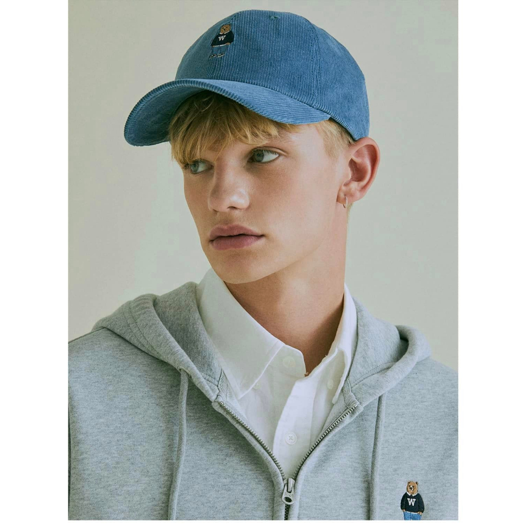 Mũ lưỡi trai nhung gấu nhỏ