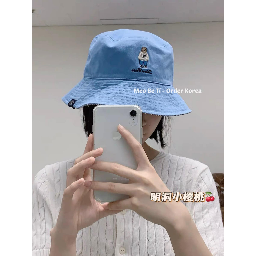 Mũ Bucket gấu mẫu mới Steve Bear