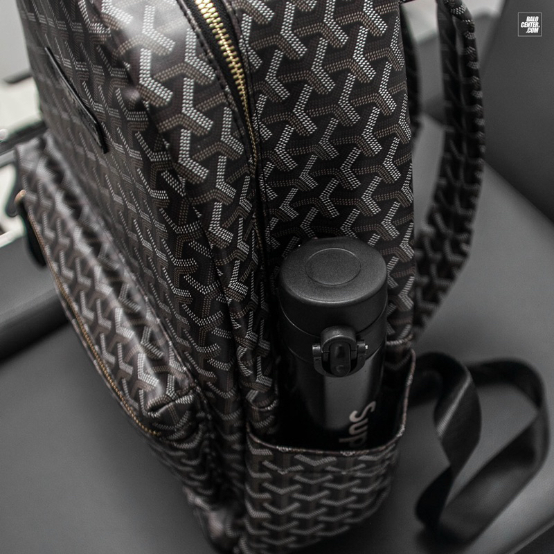 Balo QSN EDMOND MASION MONOGRAM Mickey tặng kèm móc khoá ngựa da cao cấp đi học đựng laptop size M/L