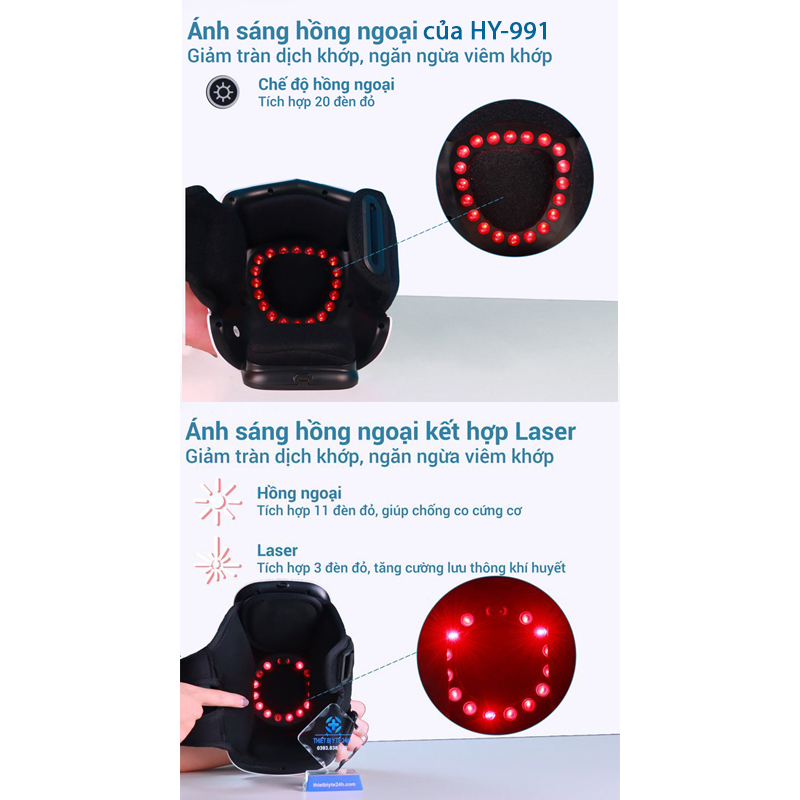 Máy Massage Đầu Gối Cao Cấp HY-991 và K-705, Máy Mát Xa Đầu Gối , Máy Massage Khớp Gối Khớp Tay Bả Vai