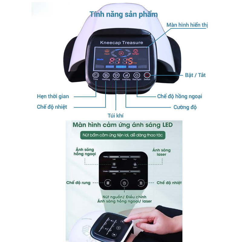 Máy Massage Đầu Gối Cao Cấp HY-991 và K-705, Máy Mát Xa Đầu Gối , Máy Massage Khớp Gối Khớp Tay Bả Vai