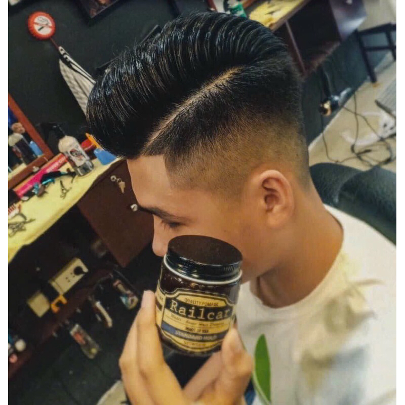 Sáp Vuốt Tóc Nam Giữ Nếp Lâu Không Bóng Tóc Railcar, Sáp Vuốt Tóc Railcar