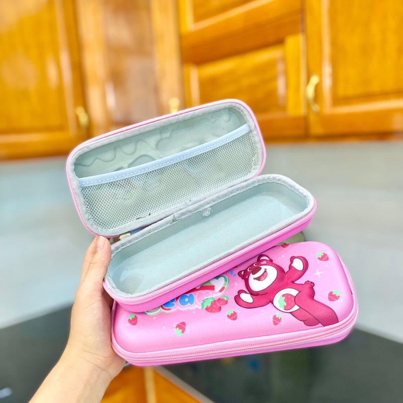 Bóp đựng bút 3D Gấu Dâu Losto hình nổi dễ thương dành cho học sinh