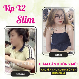 Giảm cân vip x2 slim hộp 30 viên hỗ trợ giảm cân mạnh cấp tốc cho cơ địa lờn lì