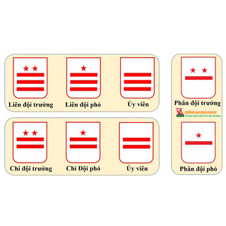 Cấp hiệu Chỉ huy Đội (đúng quy định của TW) loại cao cấp