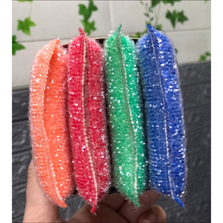 Combo 4 miếng cước xốp nhiều màu chùi nồi