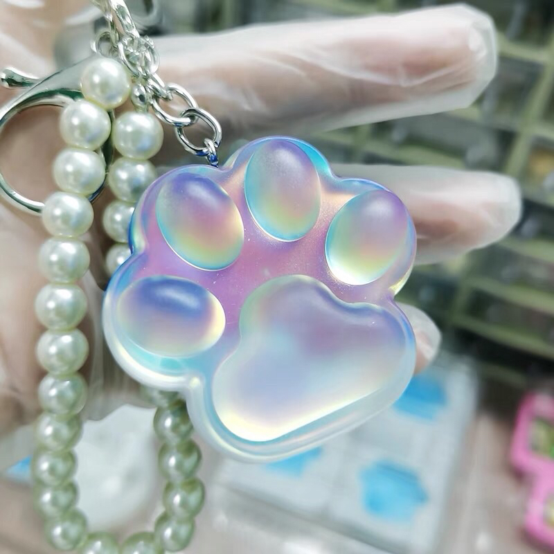 Bộ nguyên liệu làm móc khoá chân mèo lớn handmade tại nhà