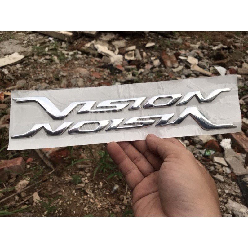tem nổi dán xe vision xi