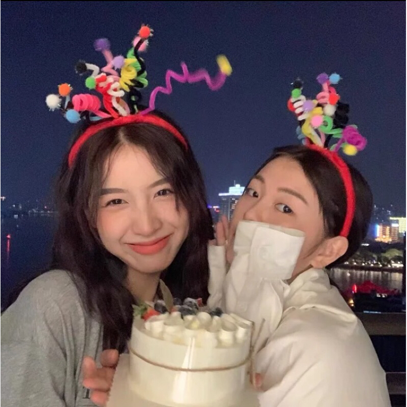 Băng Đô Cài Tóc Sinh Nhật Cute Hài Hước Ngộ Nghĩnh Vui Nhộn