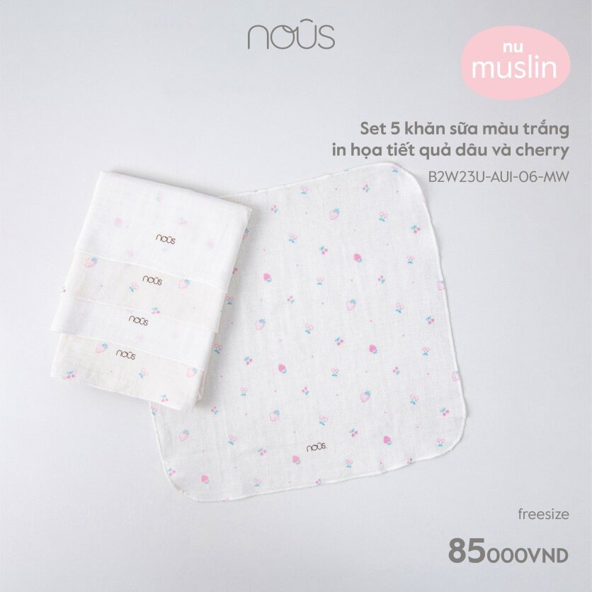 Set 5 khăn sữa Nous cho bé