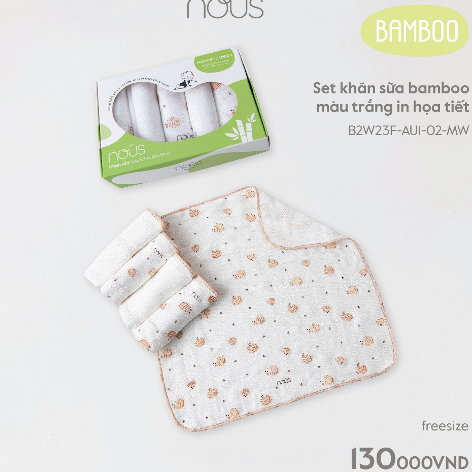 Khăn sữa Bamboo sợi tre Nous
