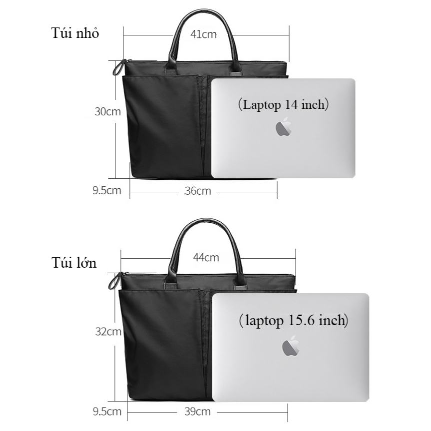 Túi đeo chéo có quai xách chống nước chống sốc cho latpop thích hợp cho Macbook Air Pro 13 15 12 13.3 14 15.6 inch