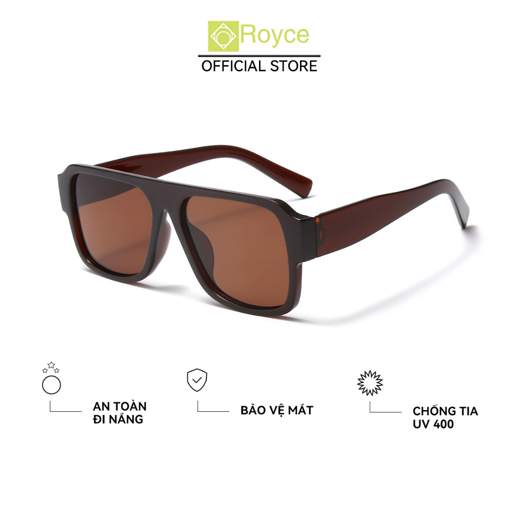 Mắt kính thời trang cao cấp ROYCE hot trend chống nắng, chống tia UV400, 2249