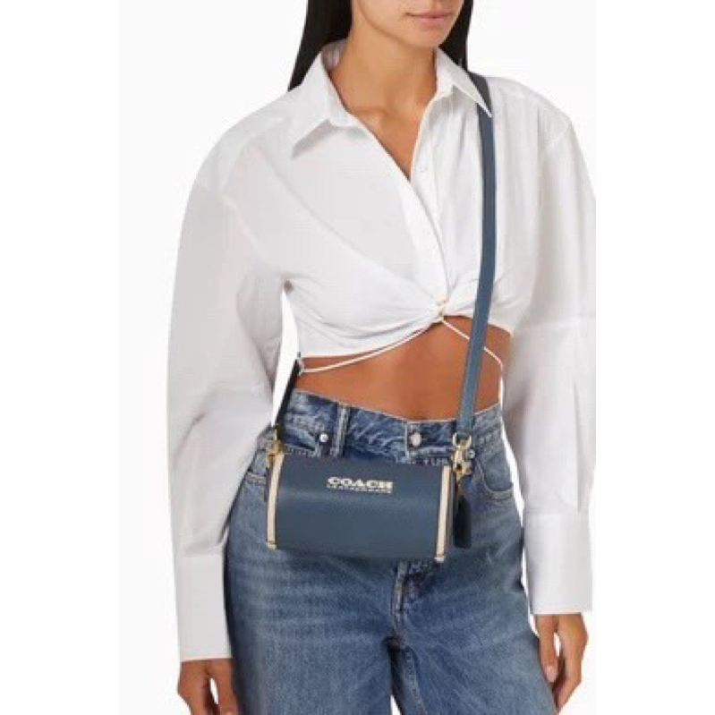 Túi trống da mini đeo vai đeo chéo