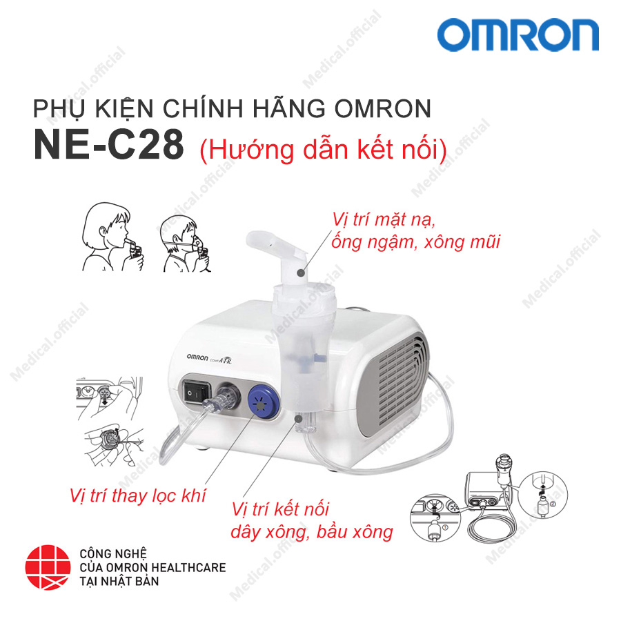 Phụ kiện máy xông OMRON NE-C28, NE-C29 - Chính hãng OMRON