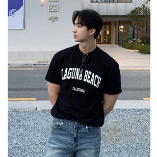 Áo Phông Nam Dáng Vừa In Cổ Tròn Thun Cotton Mịn Mát