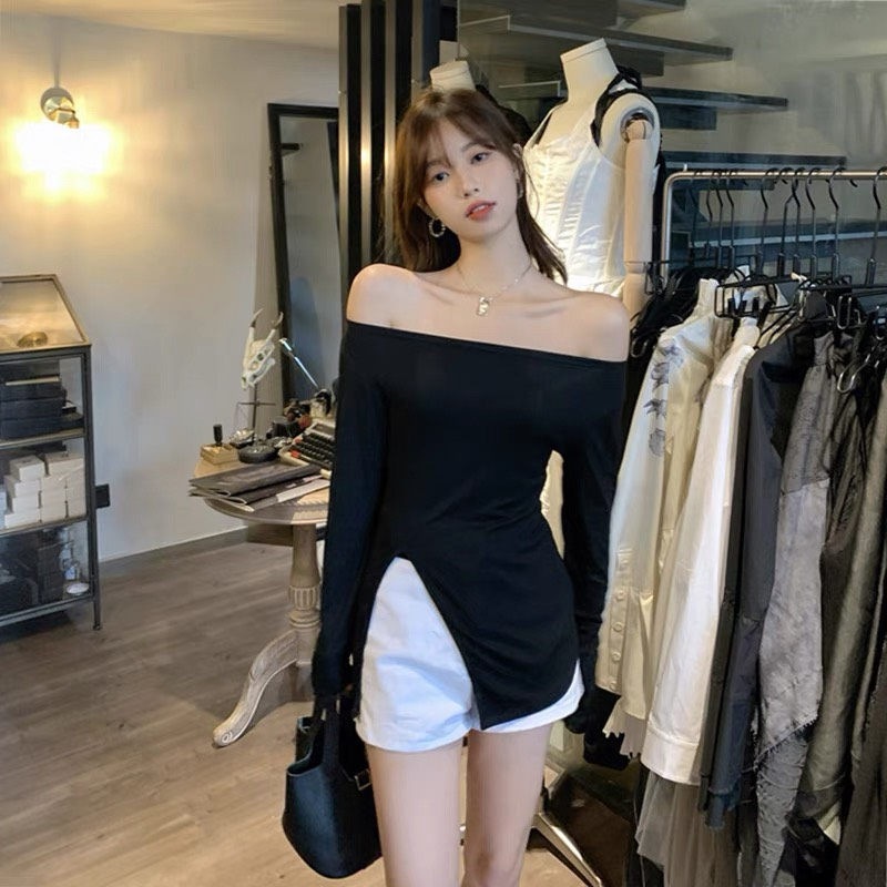 Áo Thun Kiểu Nữ Ulzzang Quảng Châu, Cài Khuy Sườn, Full 4 Màu, Loại 1