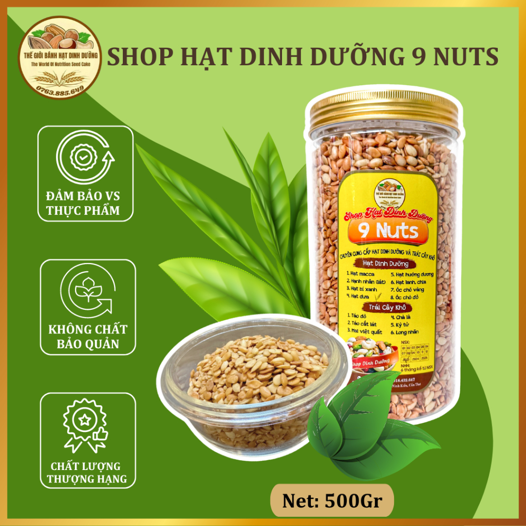 Hạt Dưa Tách Vỏ Giàu Chất Dinh Dưỡng hot hot.Hạt dưa cung cấp chất Xơ Tốt Cho Sức Khỏe - Shop Hạt Dinh Dưỡng 9 Nuts