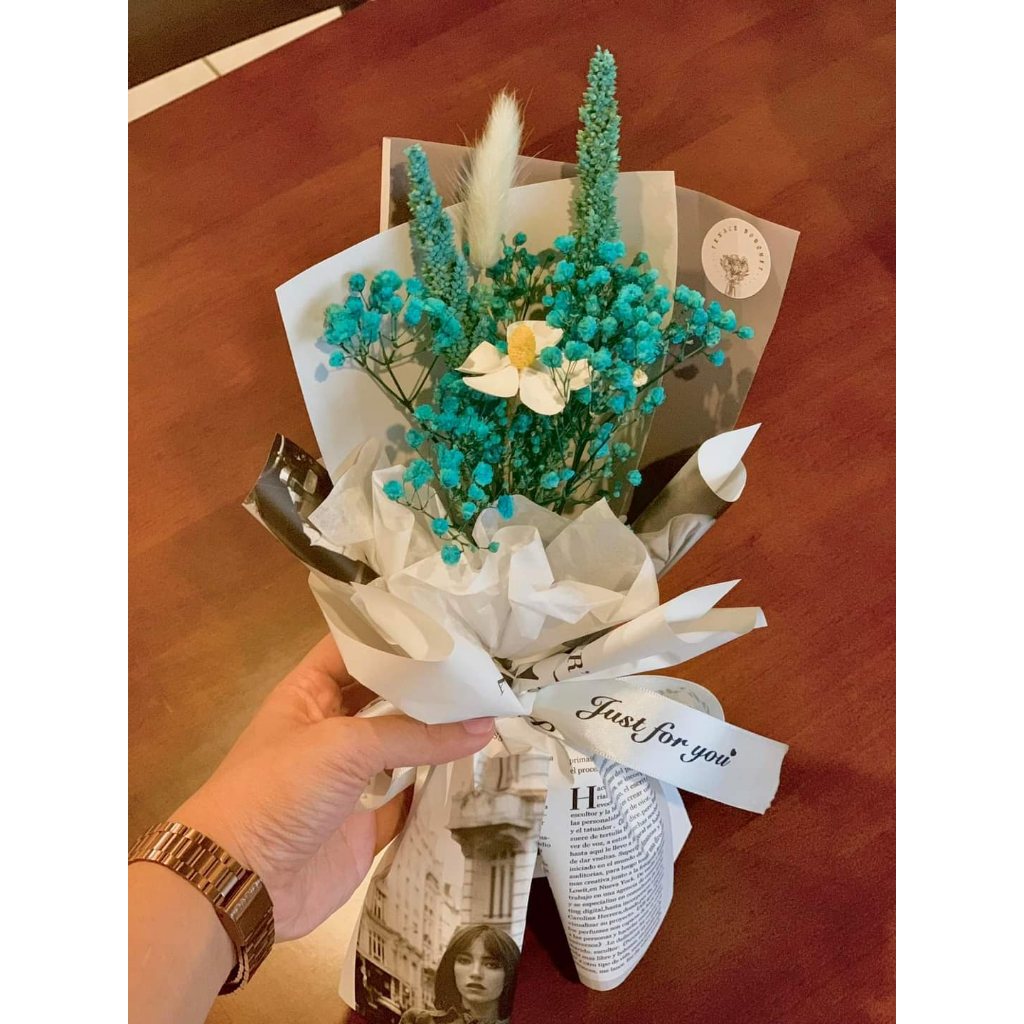 Bó hoa khô bền đẹp mix đủ màu