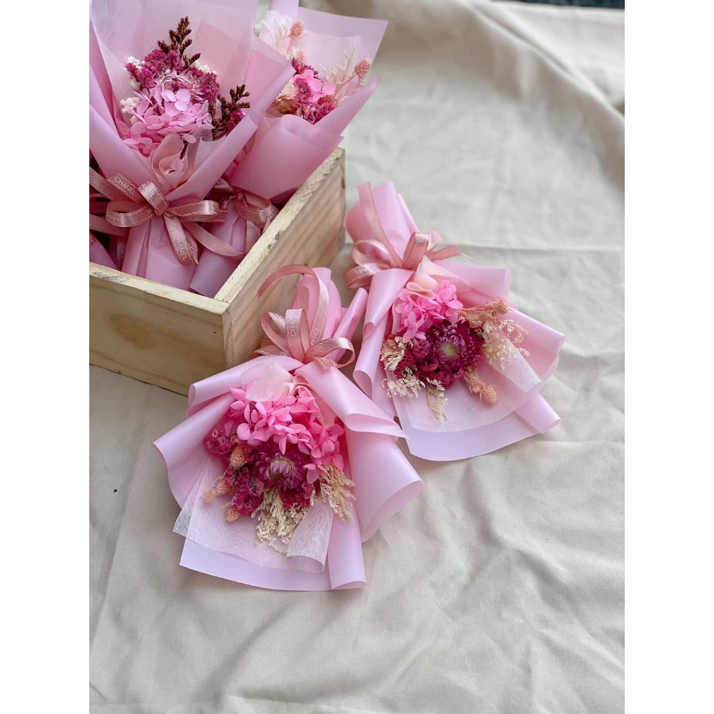 Bó hoa khô bó sẵn mix có đủ màu