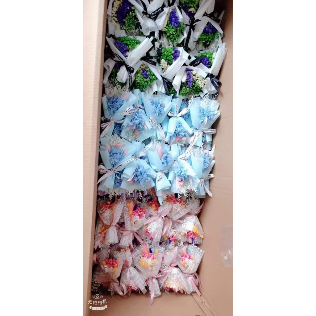 Bó hoa khô mini phụ kiện trang trí