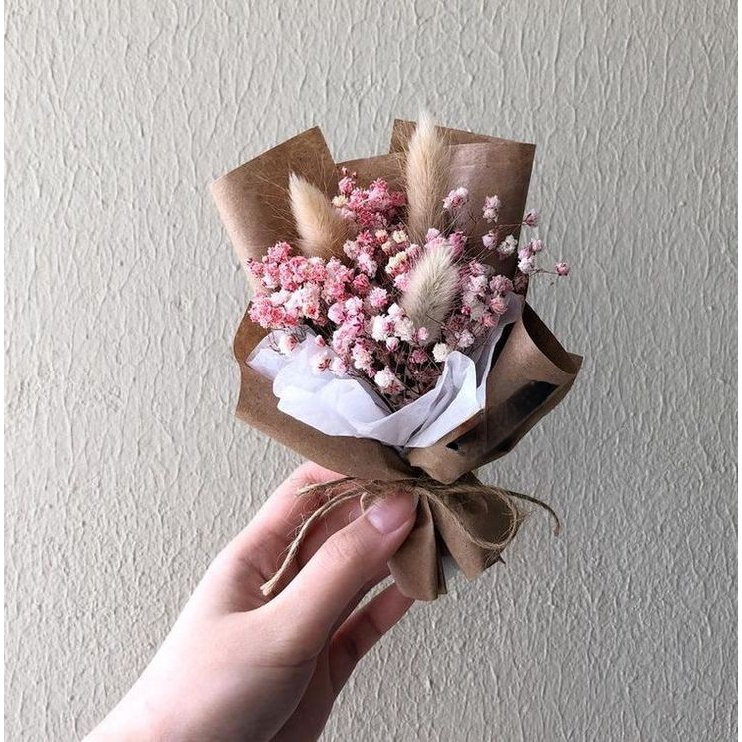 Bó hoa khô bền đẹp mix đủ màu