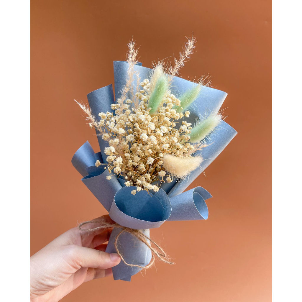 Bó hoa khô bền đẹp mix đủ màu