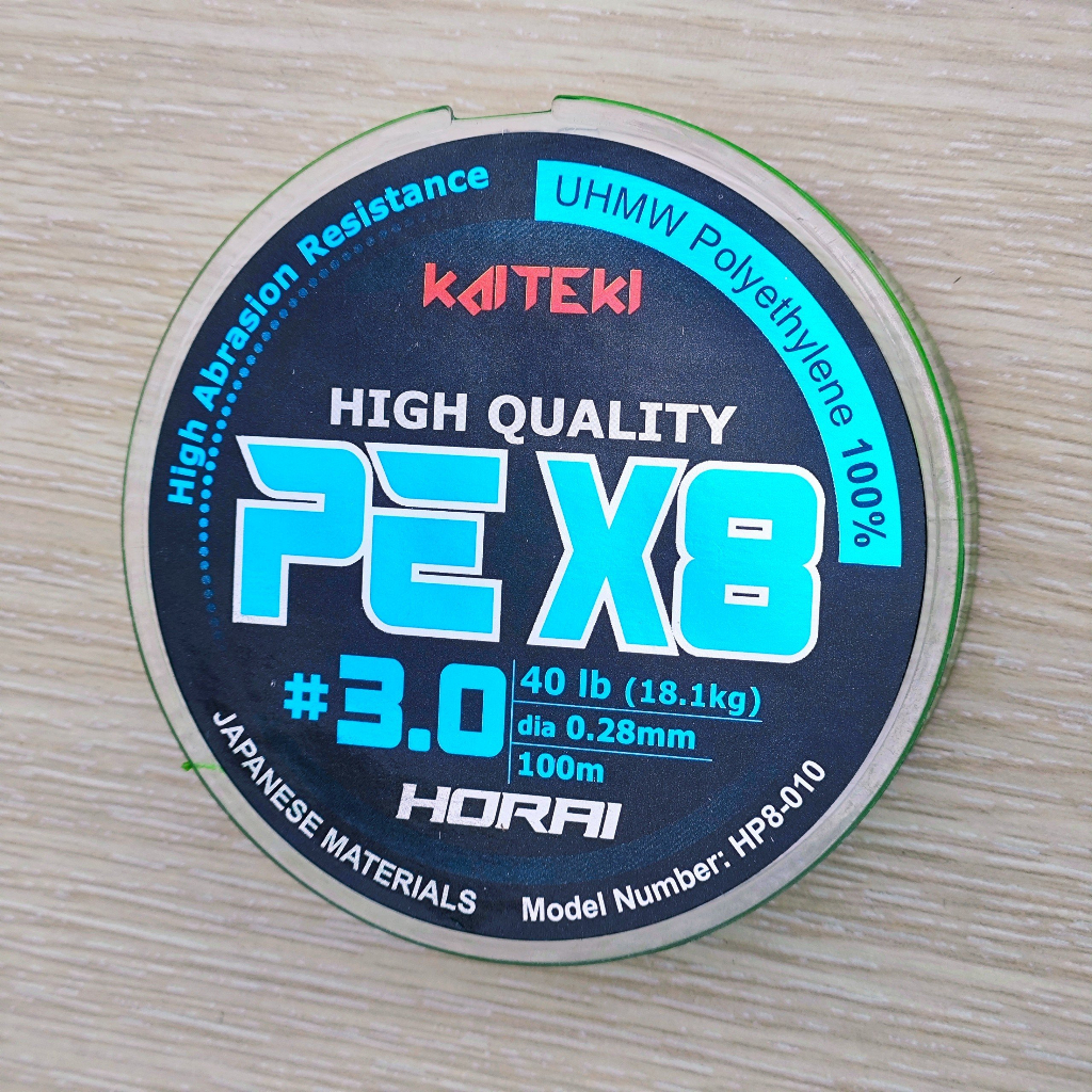 Dây câu cá size chuẩn PE Horai X8 100m