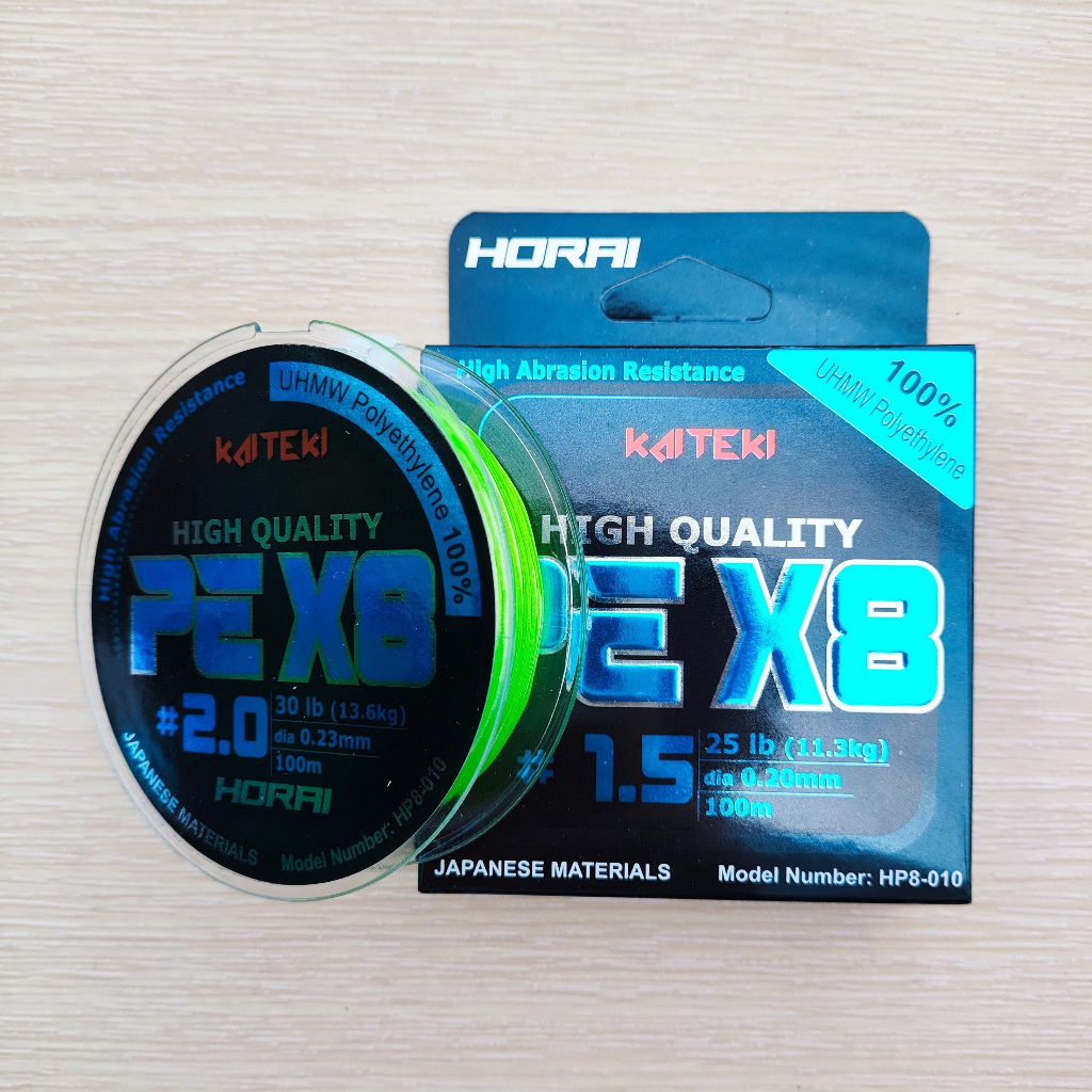 Dây câu cá size chuẩn PE Horai X8 100m