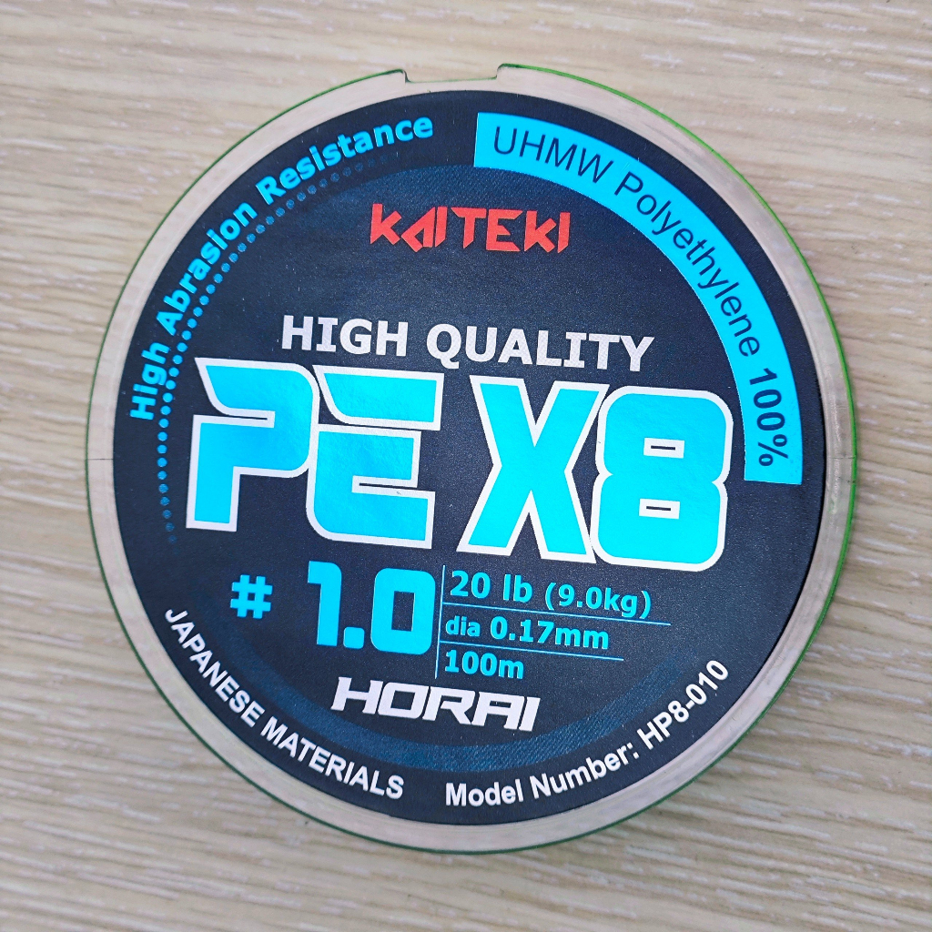 Dây câu cá size chuẩn PE Horai X8 100m