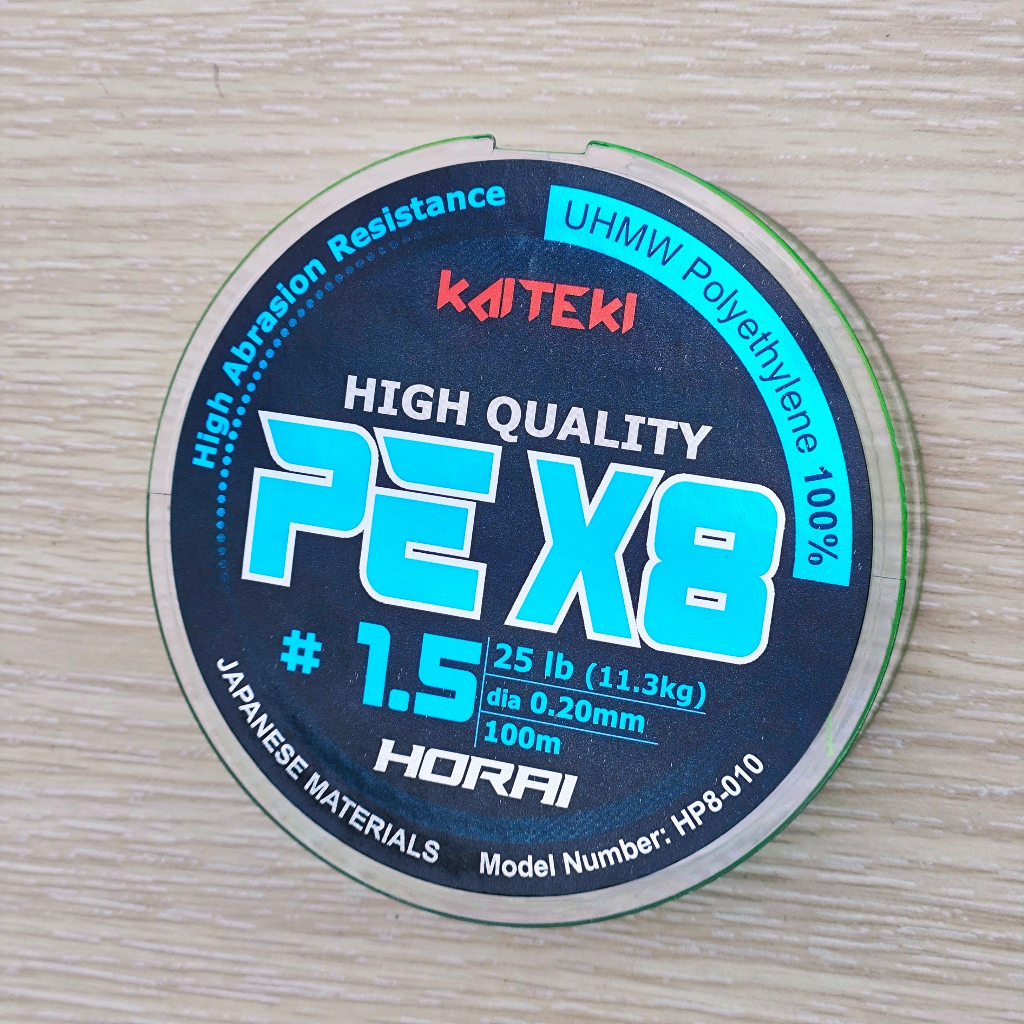 Dây câu cá size chuẩn PE Horai X8 100m