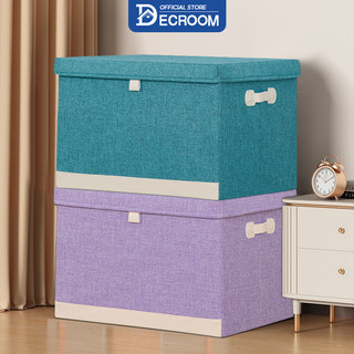 Decroom hộp vải đựng quần áo hộp lưu trữ hộp đựng bông dày tủ quần áo vải lớn / túi đựng chăn bông túi hữu cơ