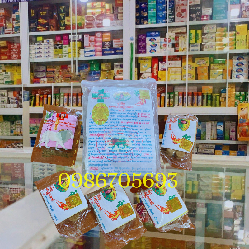 Th uốc Thần Tiên hiệu SƯ TỬ KHÊNG SRÂY PÂU Bịch 11 gói Nhỏ