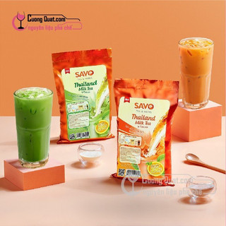 Bột trà sữa thái đỏ -trà sữa thái xanh túi 600g savo