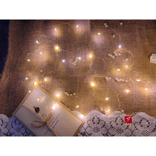 Sỉ đèn led vàng ấm dài 2m trang trí cây thông noel, bó hoa, đồ lưu niệm, handmade