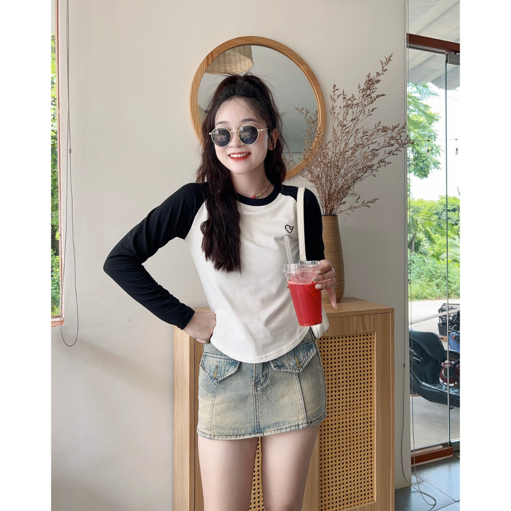 Áo thun babytee dài tay bazic - Retrostyle - Aobabytee2604_P12K14