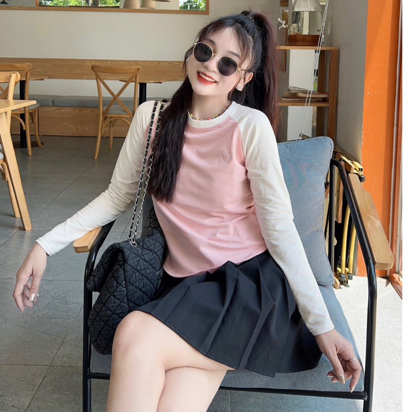 Áo thun babytee dài tay bazic - Retrostyle - Aobabytee2604_P12K14