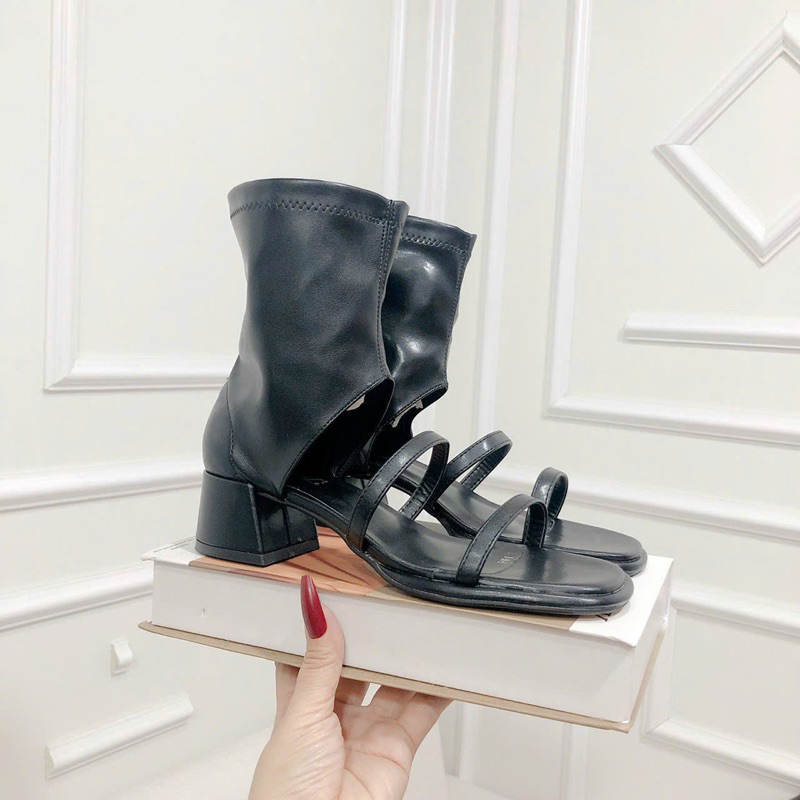 GIÀY BỐT GÓT VUÔNG QUAI NGANG SIU HÓT 😍