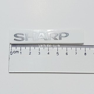 Combo 10 tem dán mặt máy lạnh SHARP chữ bạc