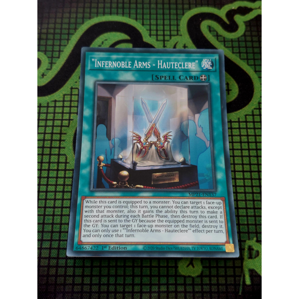 Thẻ Bài Mint90 Yugioh Spell Infernoble Arms - Hauteclere - Super