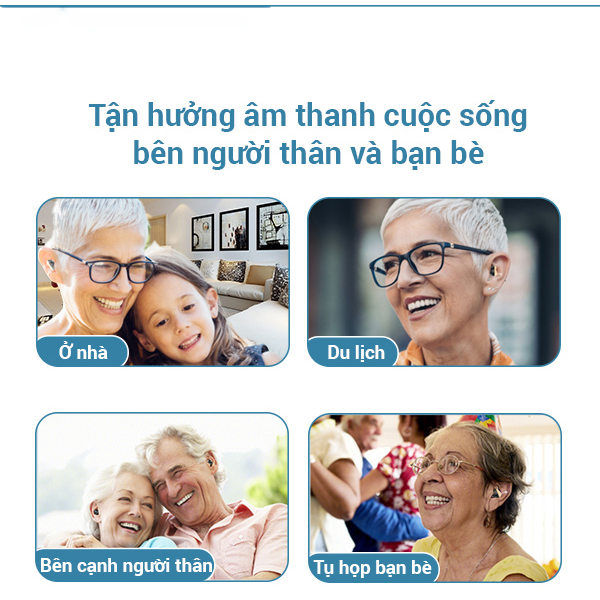 Máy Trợ Thính Siêu Nhỏ Cao Cấp Goodmi GM-910  và GM-305 , Tai Nghe Trợ Thính 2 Tai, Máy Trợ Thính Người Già