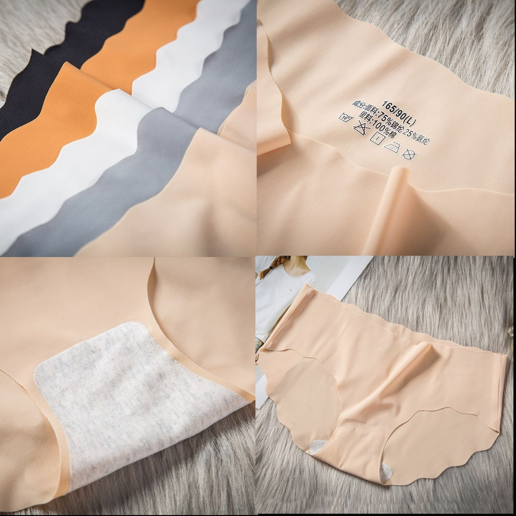 Quần Lót Nữ Đúc Su Thun Lạnh không đường may viền sóng sexy siêu thoáng mát