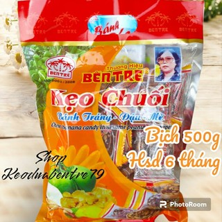 Kẹo chuối cuộn bánh tráng hiệu Bến Tre
