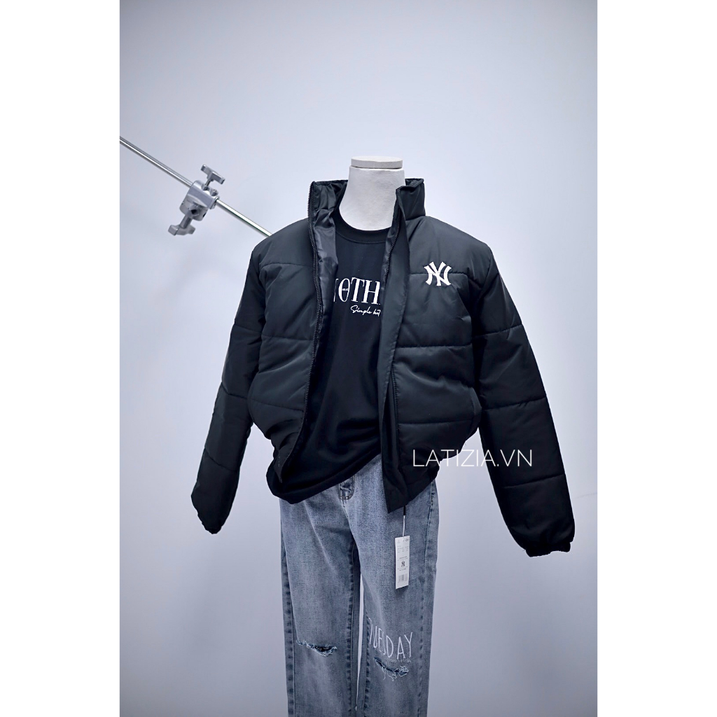 Áo phao MLB logo thêu ,Áo khoác phao béo NY nam nữ cao cấp,hàng xịn latizia.vn