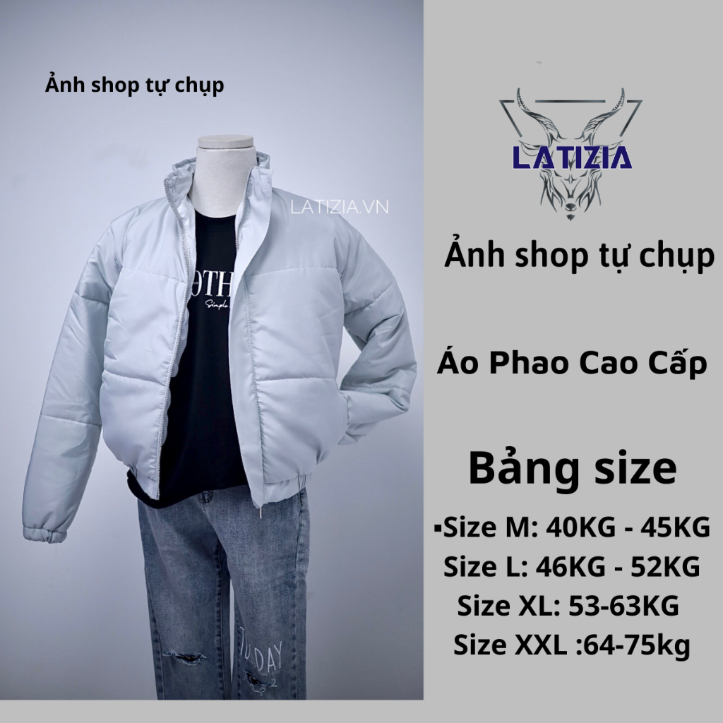 Áo phao ,Áo khoác phao béo nam nữ cao cấp,hàng xịn , form chuẩn i hình Latizia.vn